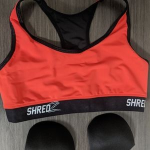 Red SHREDZ Sports Bra